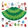 Arbre de No&euml;l en feutre DIY Montessori 3D