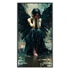 (Big Size)Fallen Angel - 11CT Stamped Cross Stitch - 40*70cm - Halloween