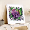 5D DIY Partial Special Shaped Drill Diamond Painting Kit Butterfly Decor With Frame Kit 18x18cm