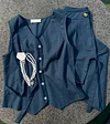 Vintage Navy Waistcoat Two-pieces Suits