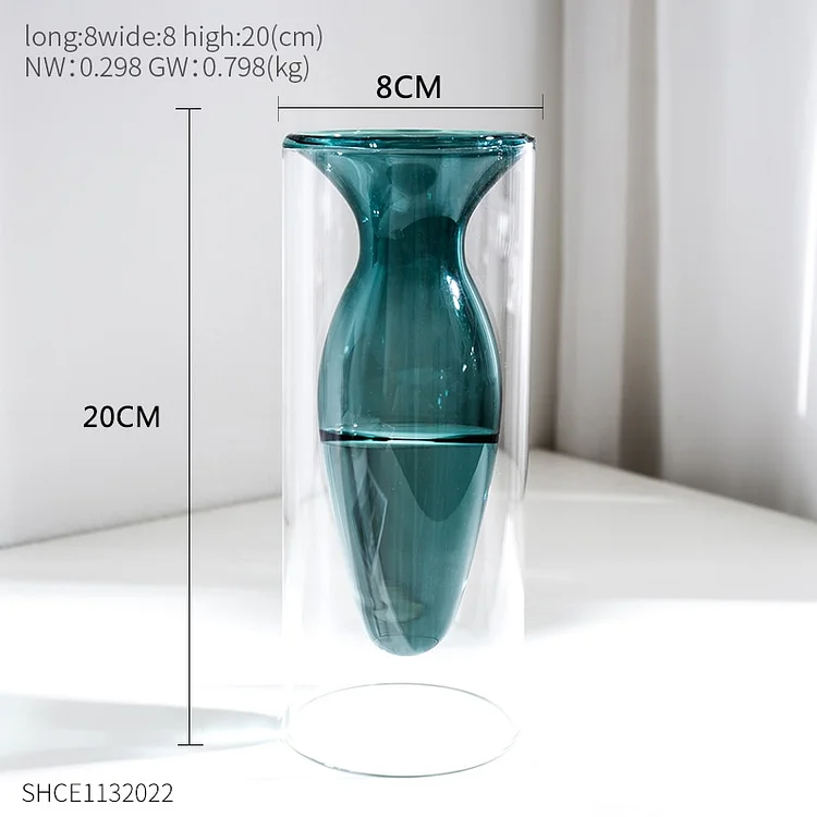 Nordic Home Decor Glass Vase Transparent Home Decorations Decorative Glasses Gifts | 168DEAL