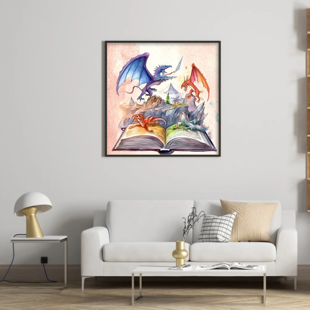 DIY Stamped Cross Stitch 11CT Full Embroidery 50*50cm - Magic Book