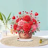DIY Rose Basket Acrylic Special Shape Diamond Painting Desktop Ornaments