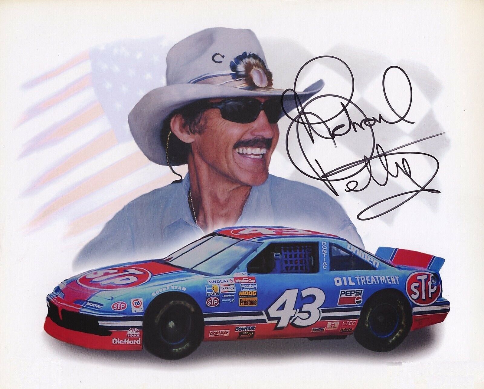 Richard Petty Autographed Signed 8x10 Photo Poster painting ( HOF ) REPRINT