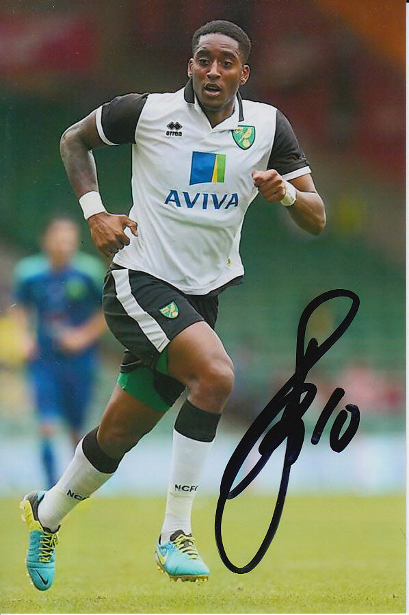 NORWICH CITY HAND SIGNED LEROY FER 6X4 Photo Poster painting.