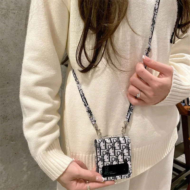 Corssbody Print Folding Samsung Case