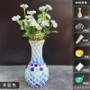 Wooden Vase Solid Mosaic Art Handmade Pasting Material Pack DIY Creative Decoration Kit