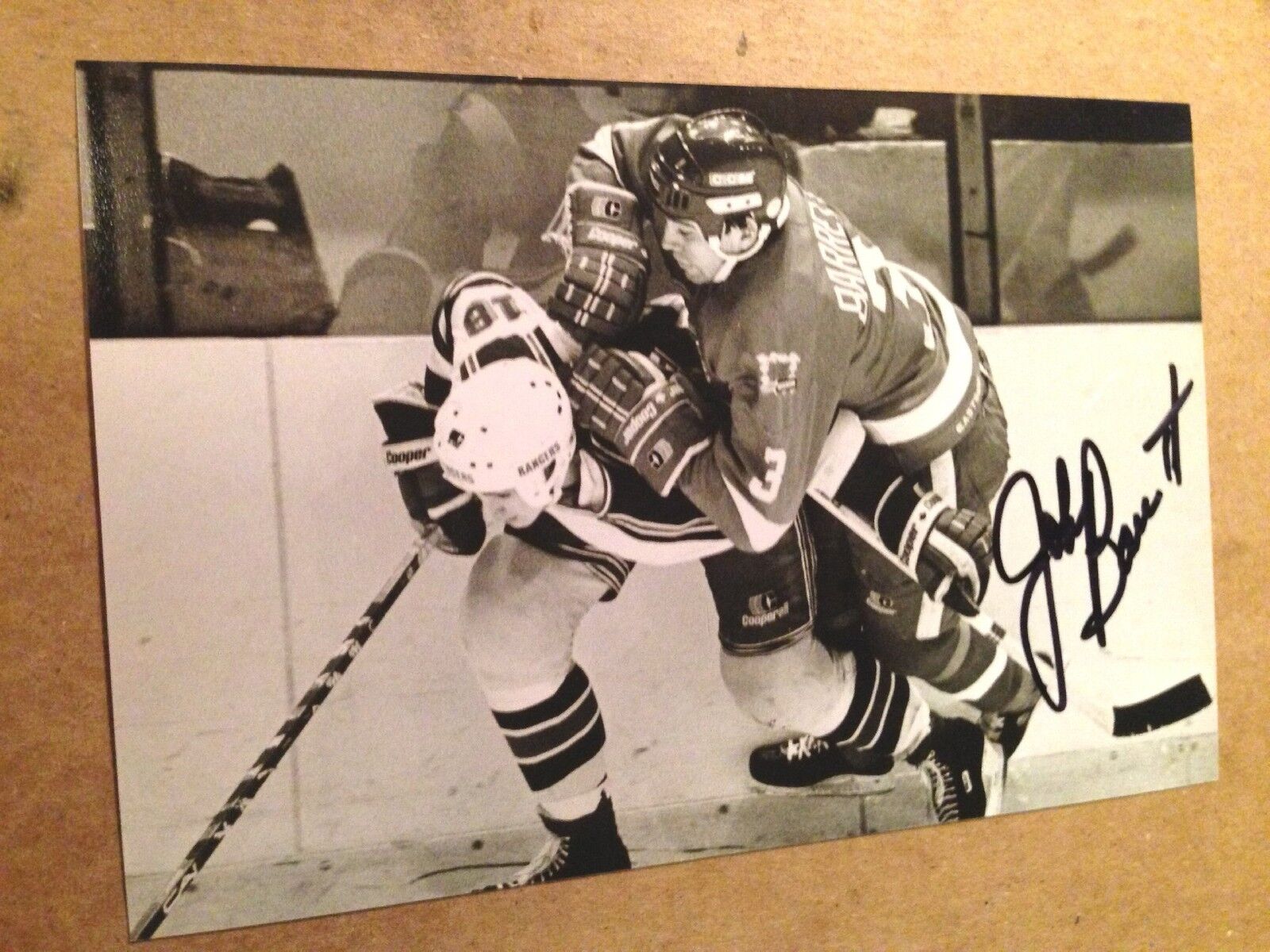 John Barrett SIGNED autographed 4x6 Photo Poster painting DETROIT RED WINGS #3