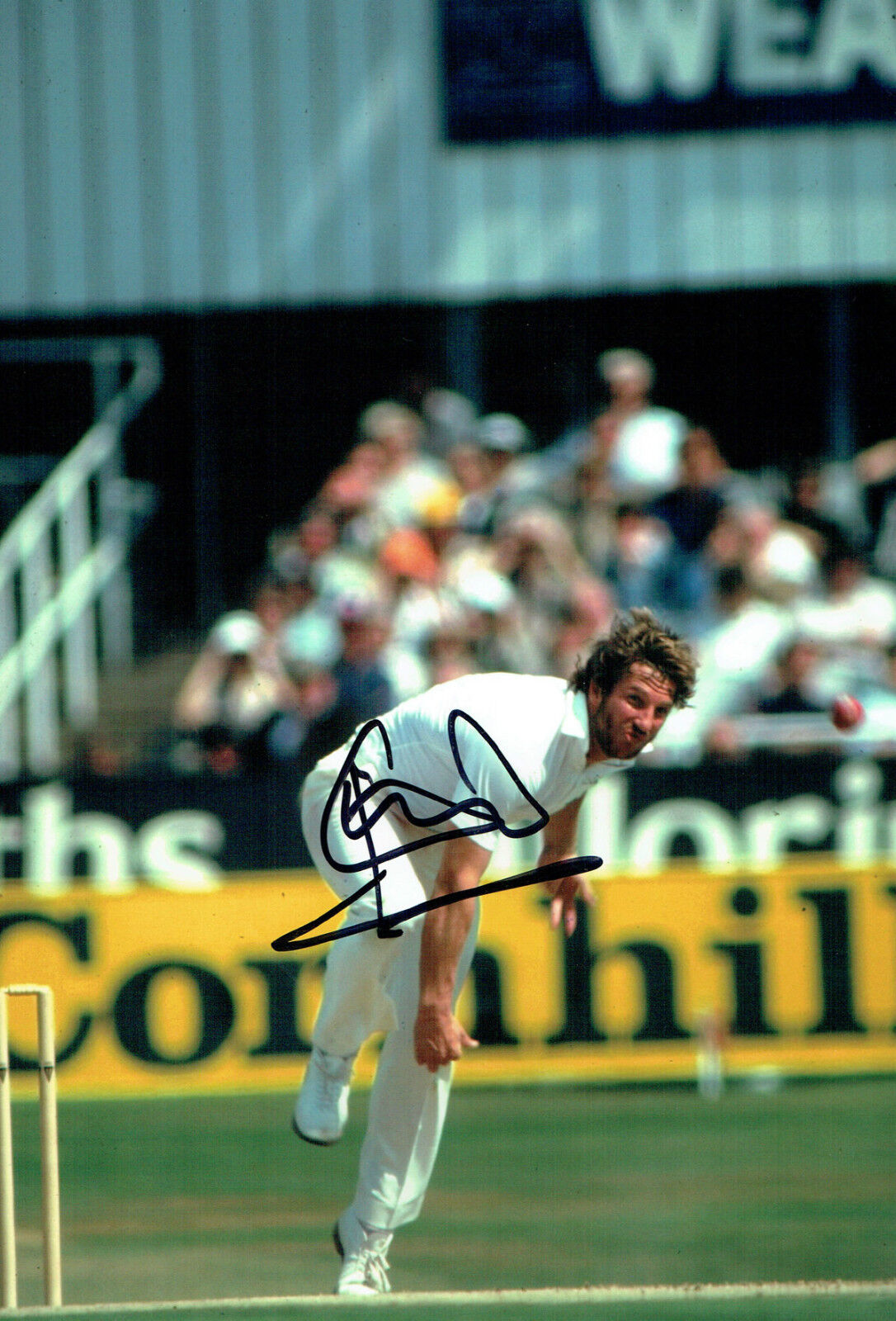 Ian BOTHAM Signed Autograph 12X8 Cricket Test Photo Poster painting England LEGEND AFTAL COA