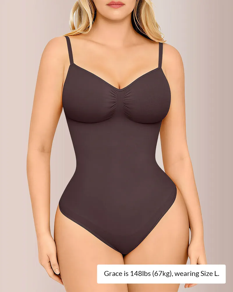 Seamless Bust-Covered Thong Bodysuit