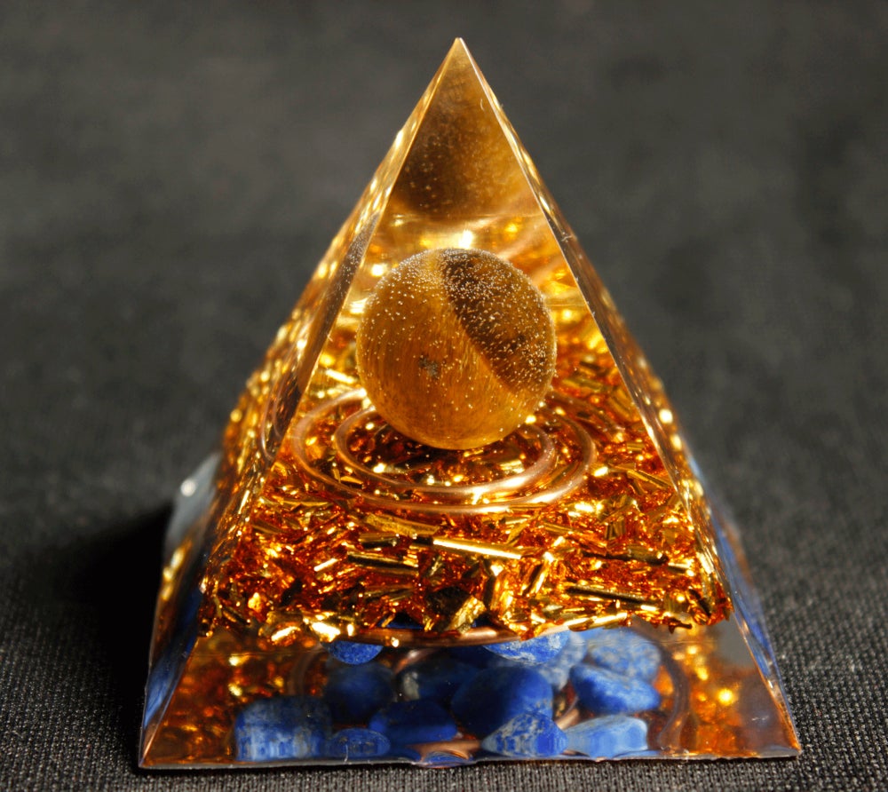

Orgone Pyramid Chakra - lapis lazuli in Double, 501 Original