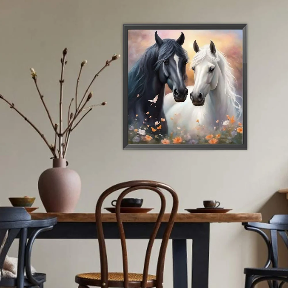 Diamond Painting - Full Round Drill - Horse(Canvas|40*40cm)