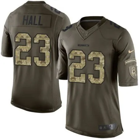 Redskins #23 DeAngelo Hall Green Men's Stitched NFL Limited Salute to Service Jersey
