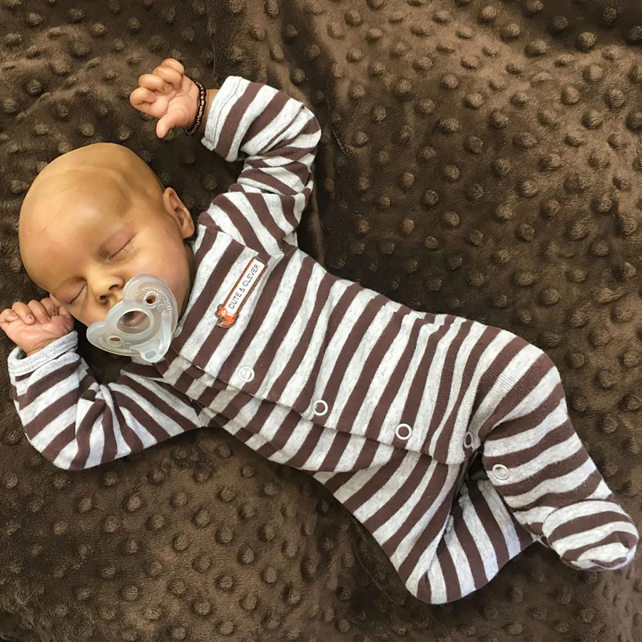 [Special Offer Reborn Mini Doll] 12'' Realistic vincent Reborn Baby Doll Afrcian American Boy Frank