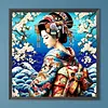 Sakura Geisha Full Diamond Art Painting Kit 40 x 40CM for Adults