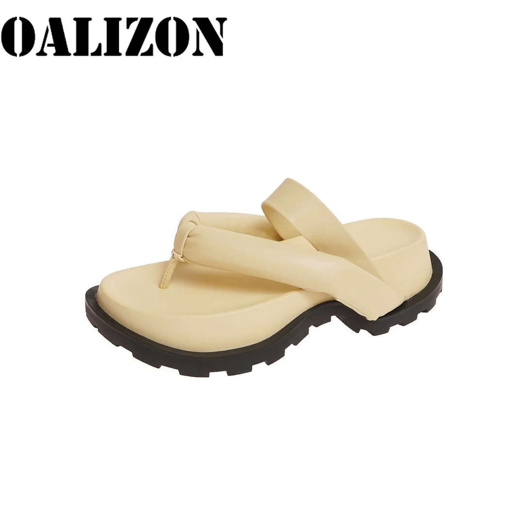 Comfort Summer Women Flat Platform Flip Flops Flange Soles Sandal Slippers Shoes Woman Casual Fashion Lady Slides Slippers Shoes