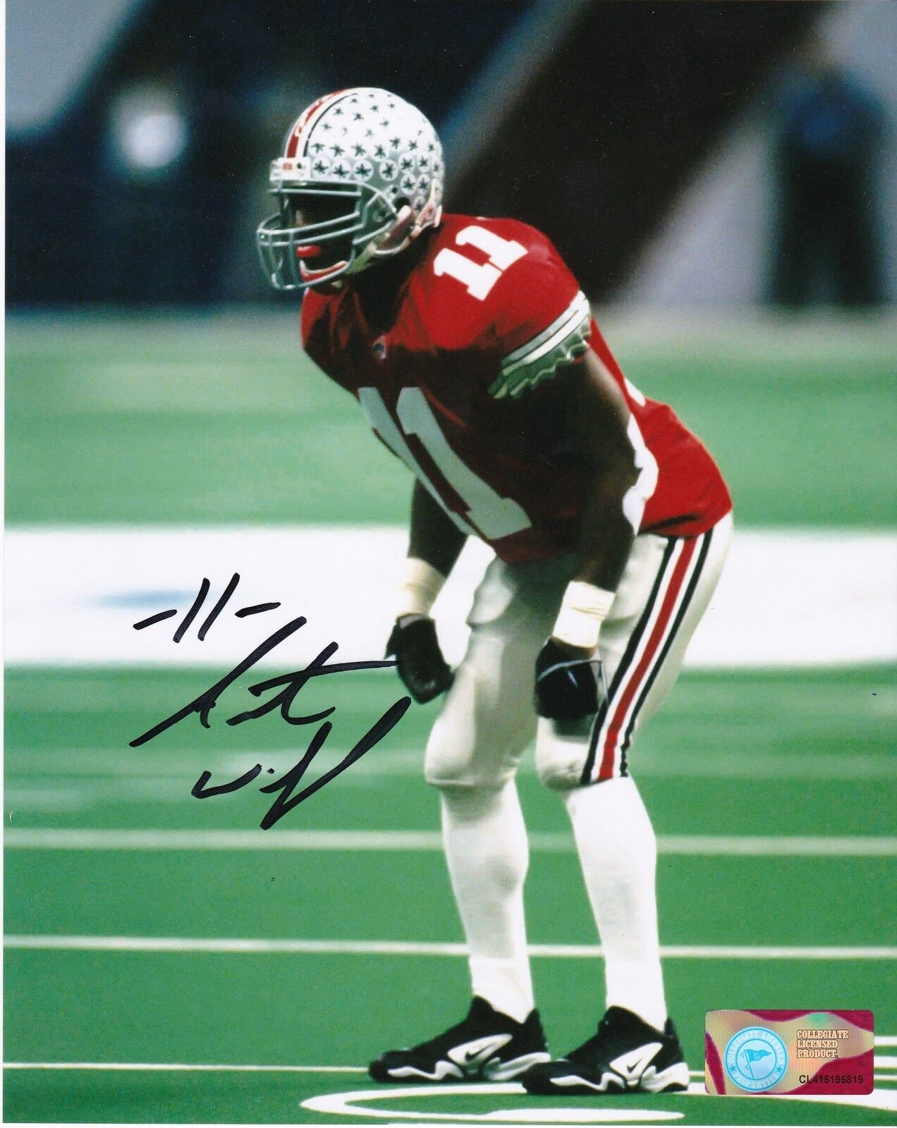 ANTOINE WINFIELD OHIO STATE BUCKEYES ACTION SIGNED 8x10