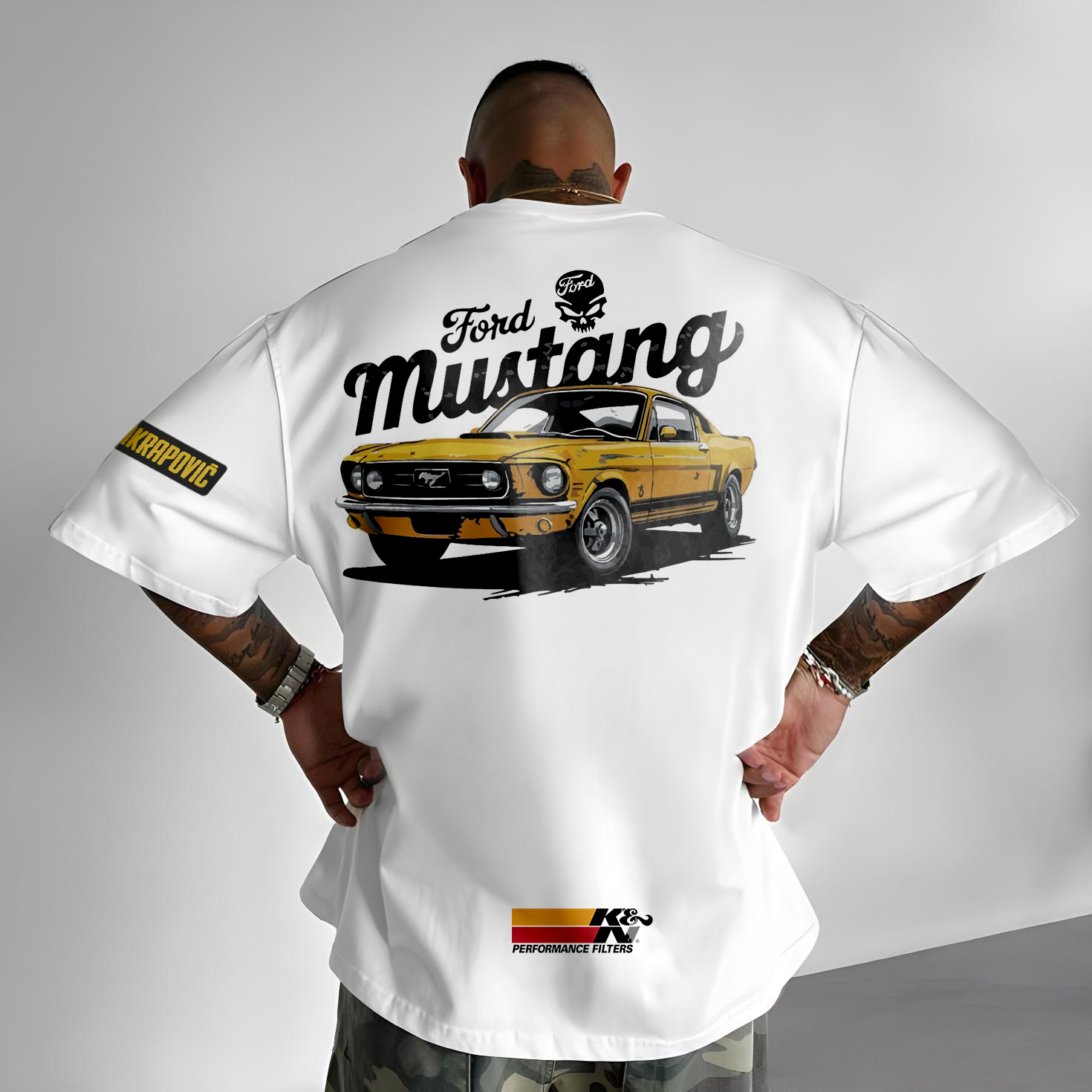 Unisex Oversize Racing Team Graphic Print T-Shirt / TECHWEAR CLUB / Techwear