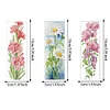 3Pcs Special Shape Flowers 5D DIY Diamond Painting Bookmark with Pendants