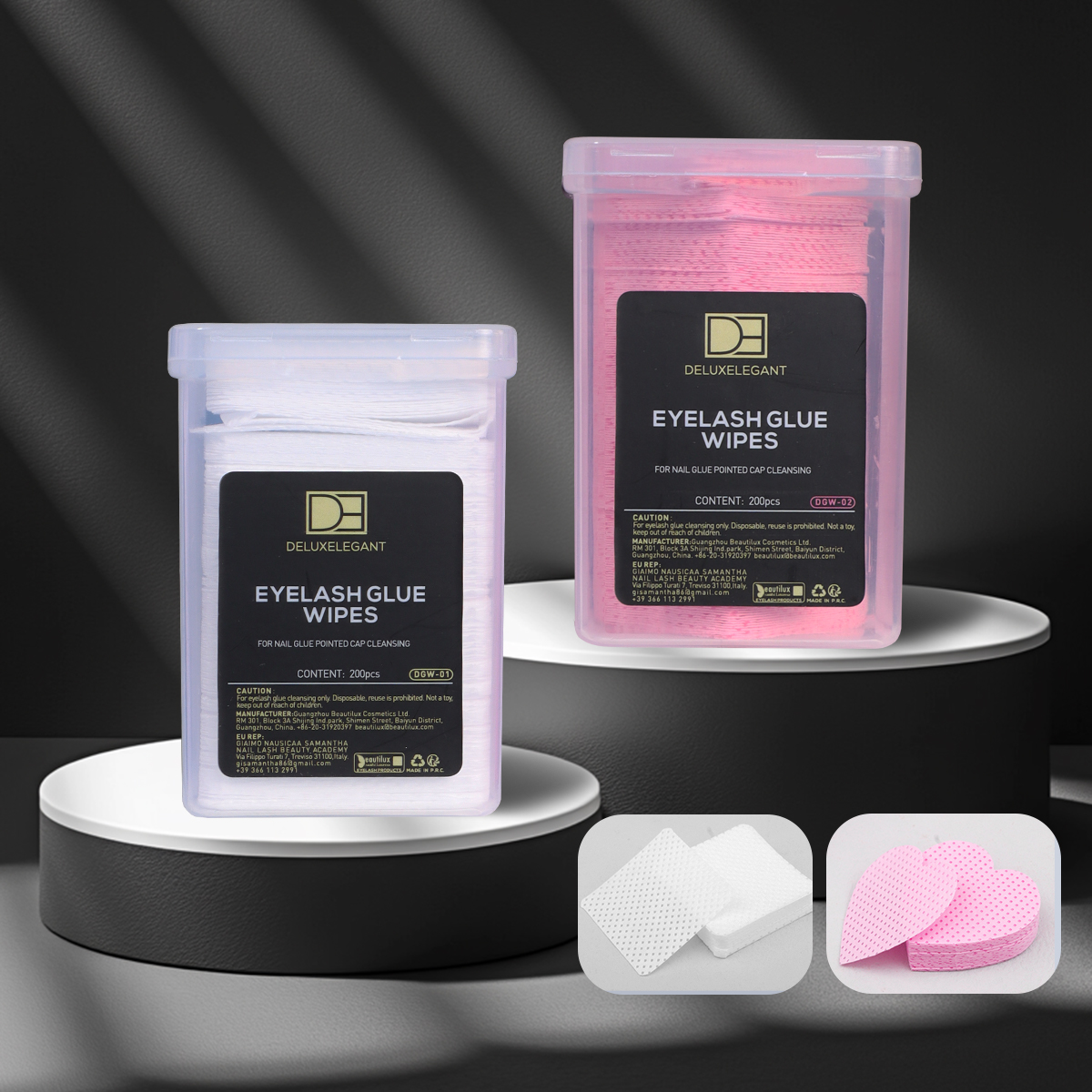 DE® Eyelash Glue Wipes 200pcs