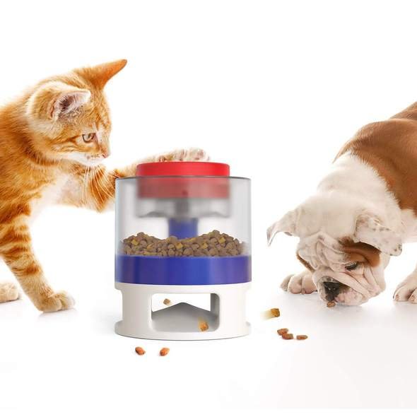Automatic Pet Feeder Toy Dog Cat Food Bowl