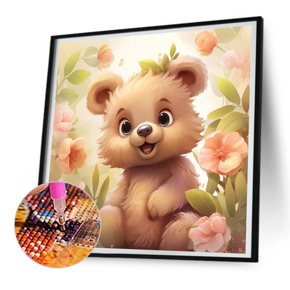 Diamond Painting - Full Round Drill - Bear(Canvas|30*30cm)