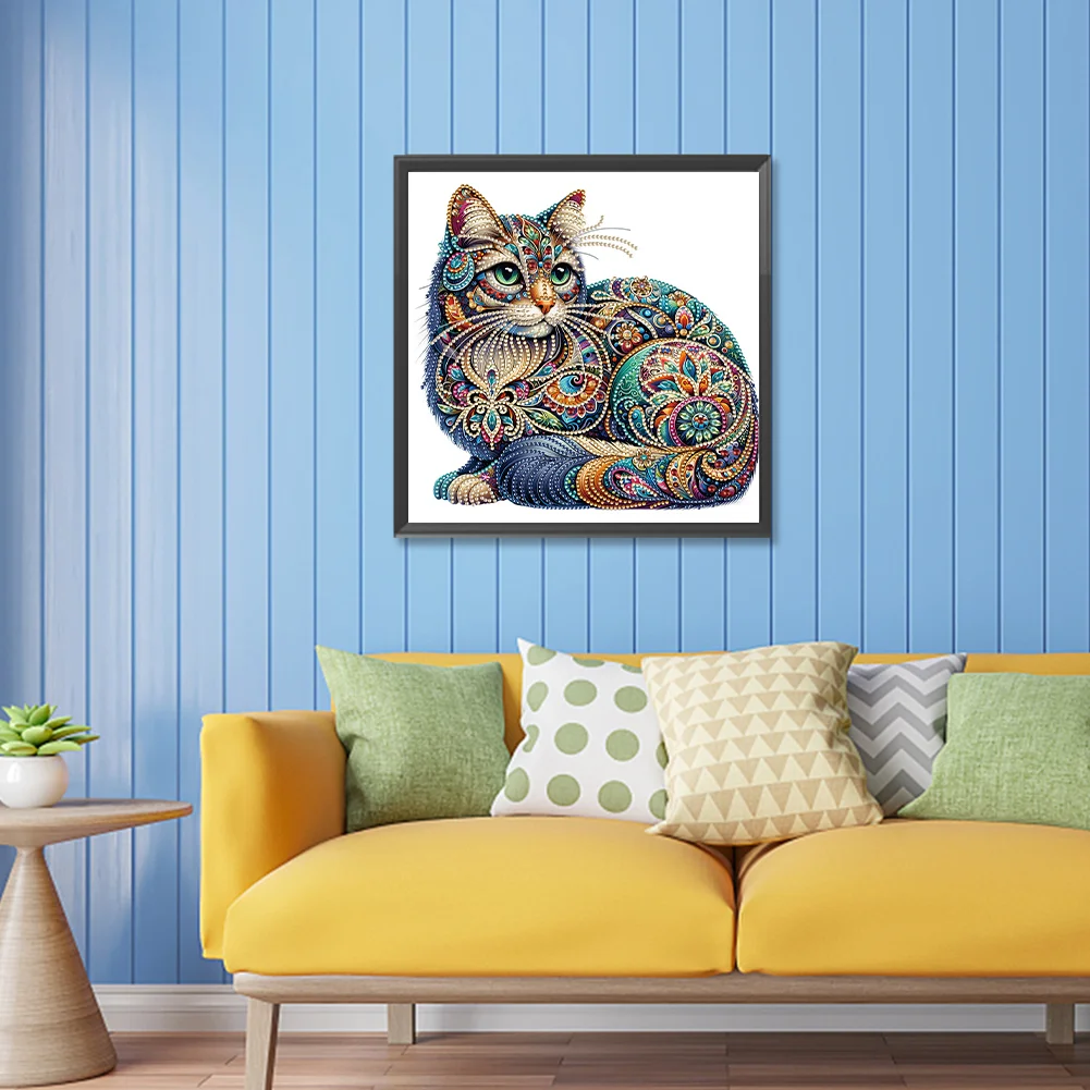 Diamond Painting - Partial Special Shaped Drill - Gorgeous Cat(Canvas|30*30cm)