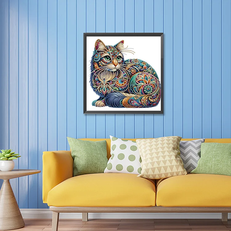 Diamond Painting - Special Shape - Cat(30*30cm) 820886.01