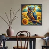 Diamond Painting-5D Full Round Drill Owl(40x40cm)