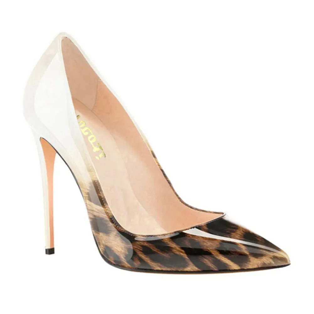 3.94" Gradient Color Heels Party Daily Pumps-vocosishoes
