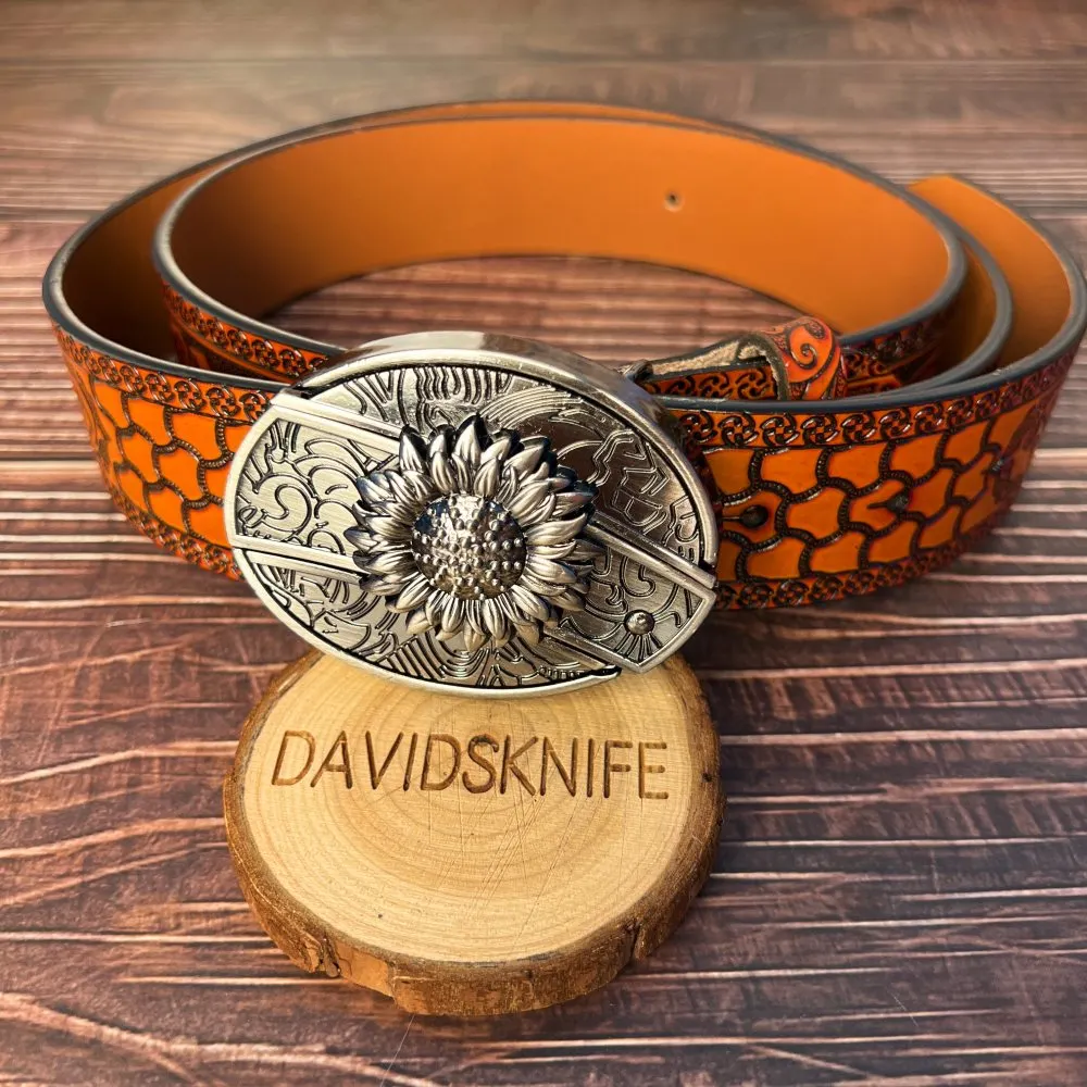 Sunflower Knife buckle and Necklace