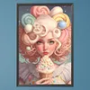 uk.everydayedeals (Limited Stock)Diamond Painting - Round AB Drills - Ice Cream Girl(45*65cm)