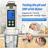 4 in 1 Digital Water Tester ORP/H2/PH Temp Meter for Hydroponics Pool Aquarium