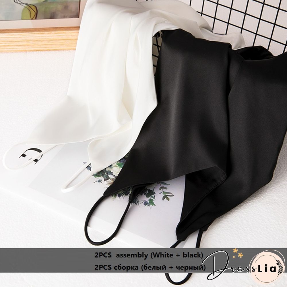 Summer Crop Top Women Camis Silk Satin Tank Top Women Camisole Sleeveless Vest Roupas Femin Cropped Croo Top Binder Trans