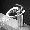 High-End Bathroom Basin Waterfall Faucet Hot And Cold All-Copper Hotel Home Toilet Bathroom Wash Basin