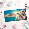 (US Local)6Pcs Diamond Painting Greeting Card Butterfly Diamond Handmade Card for Friends