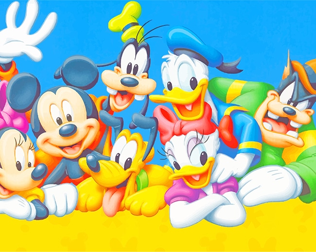 

Mickey Mouse Characters – Paint By Numbers - 40*50CM, 501 Original