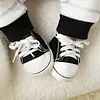 17" - 22" Black Canvas Shoes Reborn Baby Doll Clothes Accessories Set - RBBI-Myrebornbabydoll&reg; 	 Myrebornbabydoll&reg;