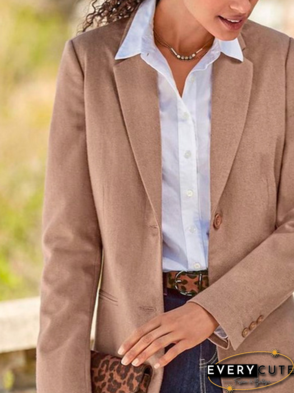 Casual Lapel Collar Blazer