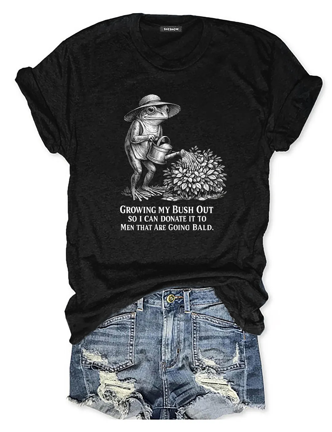 Funny Frog Gardening T-shirt