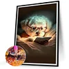 (5 Sizes)Reading Puppiy-Full Square Diamond Painting