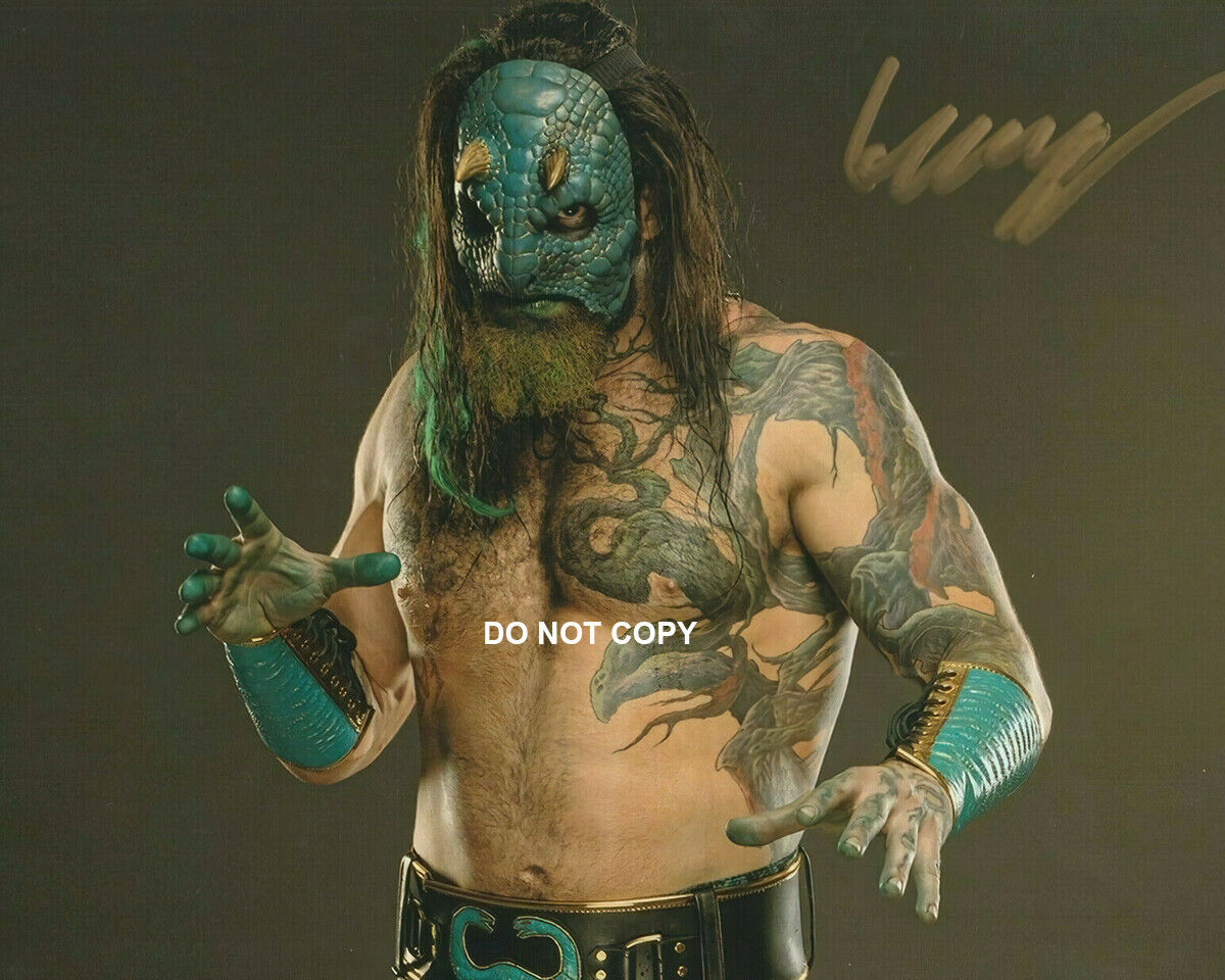 Luchasaurus- Autographed Signed 8x10 Photo Poster painting (AEW WWE NXT) Reprint