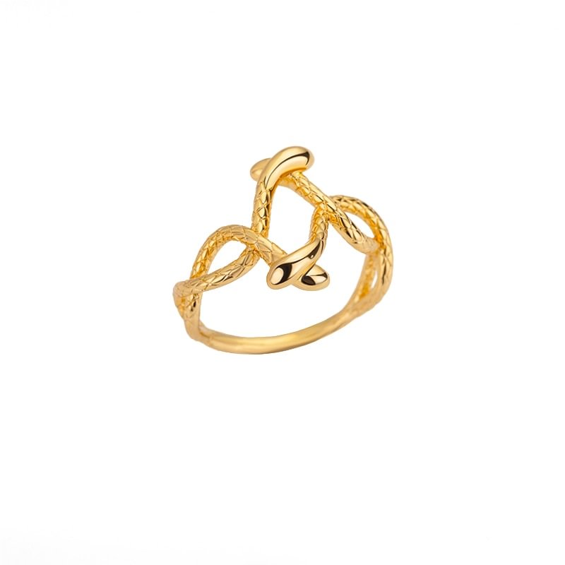 Vintage Snake Rings For Women Men Punk Hip Hop Snake Finger Ring Stainless Steel Homme Zircon Aesthetic Jewelry anillos