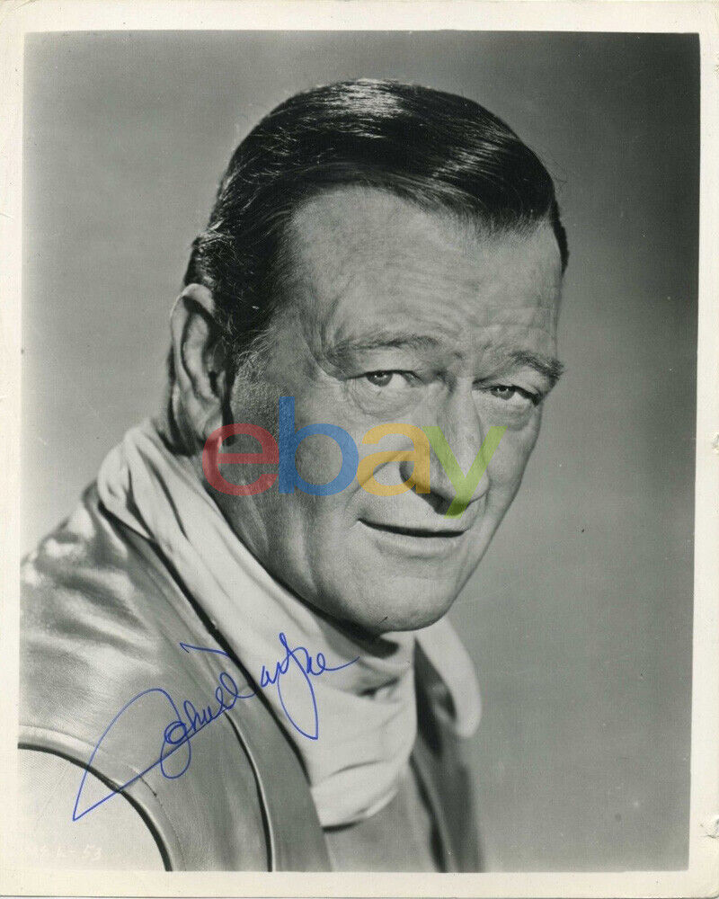 JOHN WAYNE AUTOGRAPHED 8X10 SIGNED Photo Poster painting REPRINT