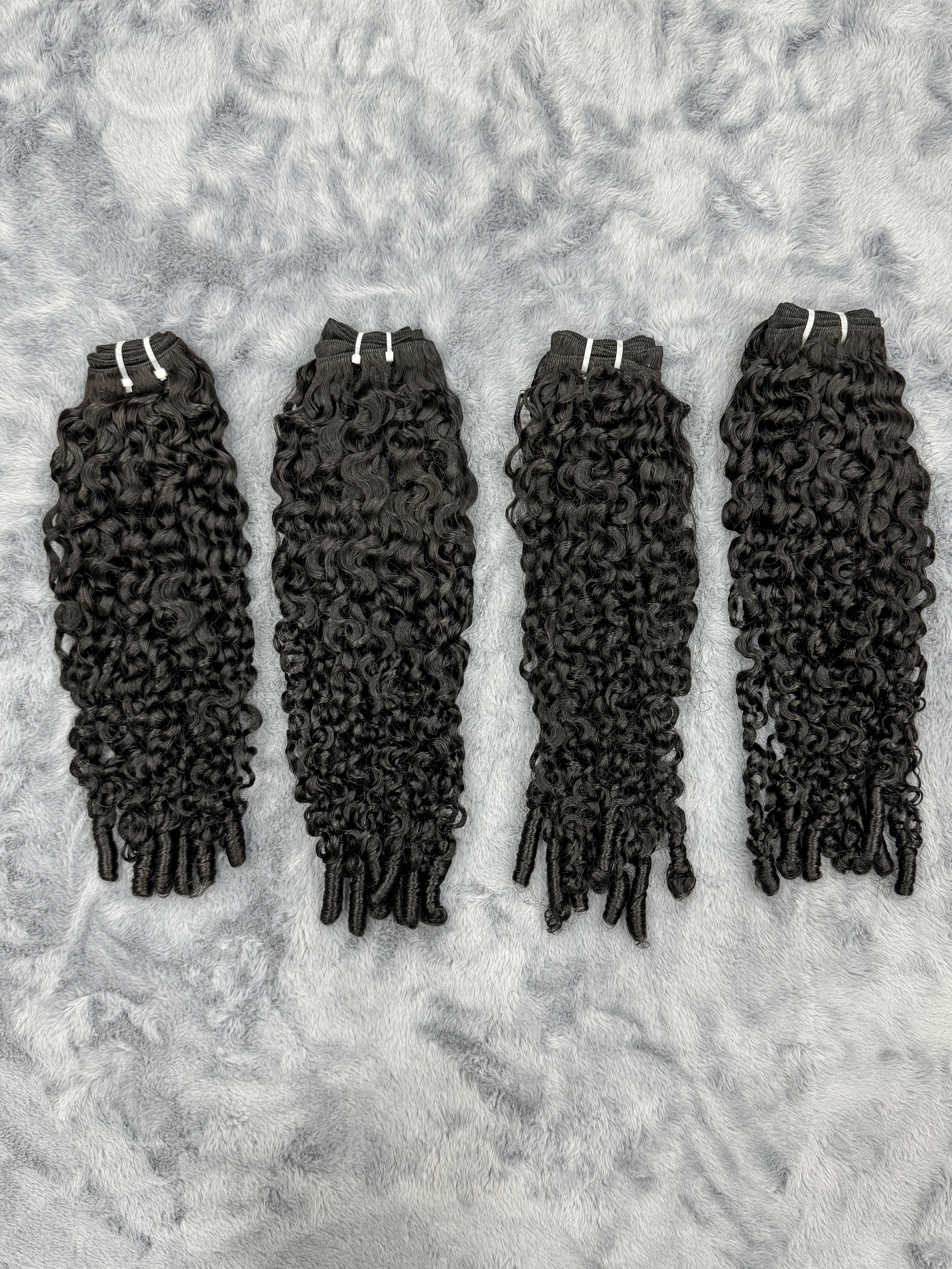 4PCS Spiral Curly Top Vrigin Hair Bundles | 12–30 Inch |Boruihair | 100% Human Hair