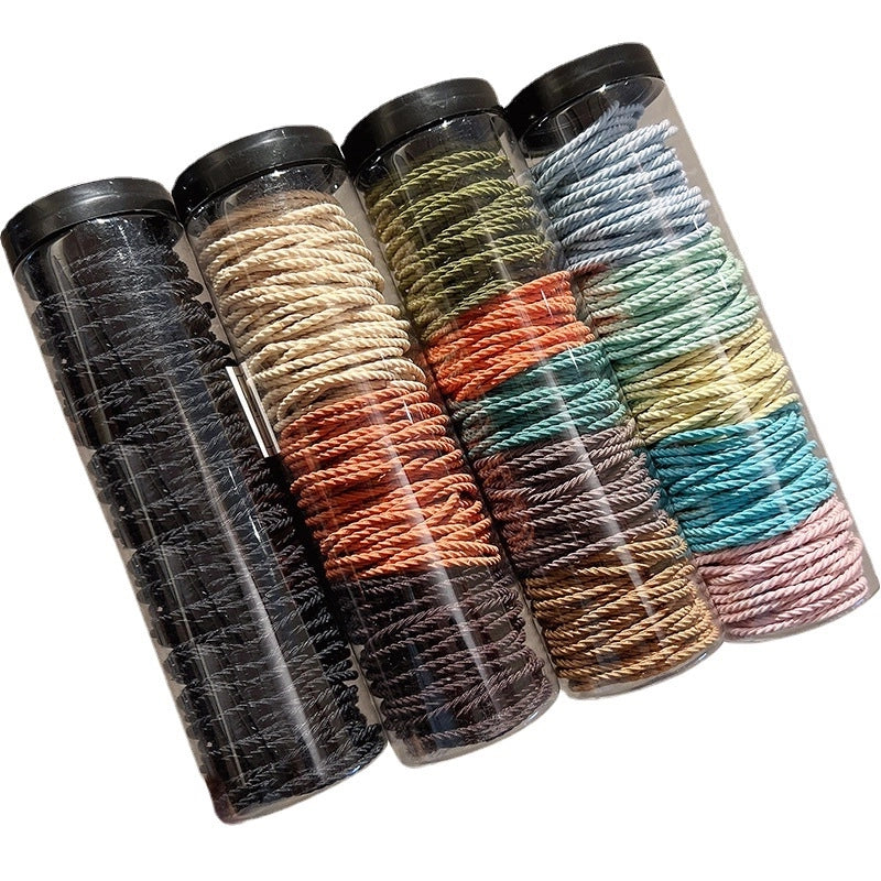 Canned Rubber Band Women’s Tie Head High Elastic Durable Hair Rope Tie Head New Rubber Band High Ponytail Hair Rope Hair Ring