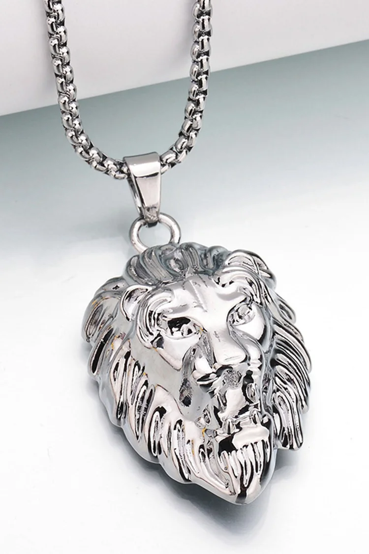 Tiboyz Reggae Music Lion Head Necklace