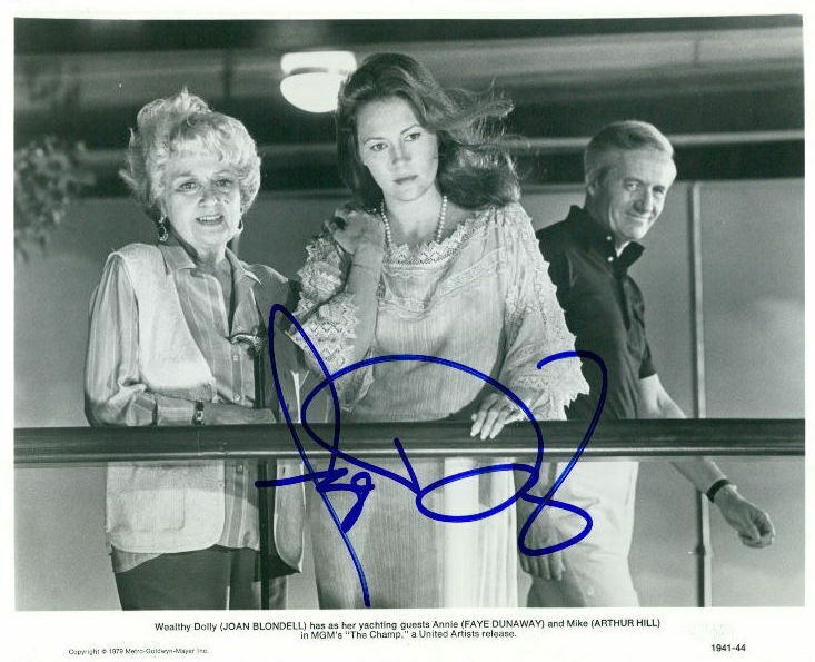 Faye Dunaway (The Champ) signed in-person 8x10 Photo Poster painting