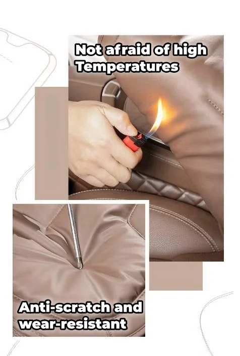 Skin-friendly Anti-fouling Leather Cushion Anti-slip Seat Cushion