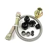 Cooler Adapter Kit Feed Line Aluminum for Honda Acura LS B20 VTEC (Black)